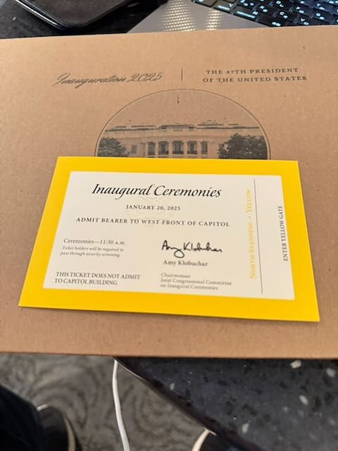 Inauguration Ticket